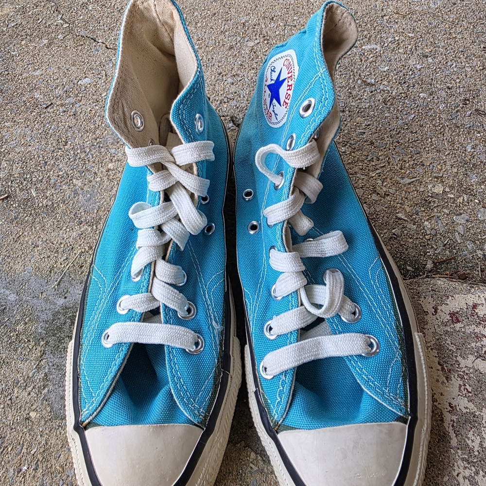 Converse Men's Blue High-Top Sneakers